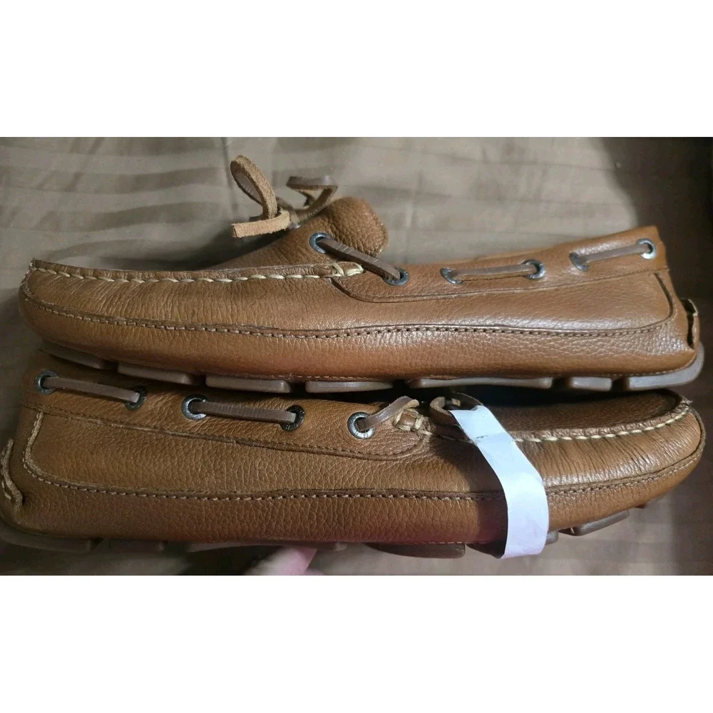 Men's G.H. Bass & Co. Amalfi Driver Leather Loafer Moccasins Brown  Size 9M